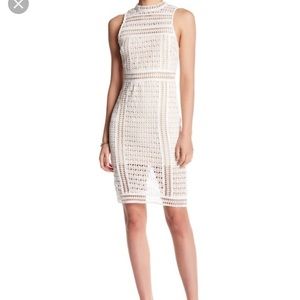 NWOT! Elegant White Lace Midi Dress
